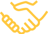 Hands shaking icon.